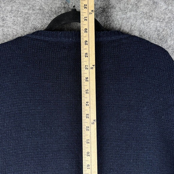 Vintage Hunters Run Sweater Womens Medium Patchwork Americana USA Flag Grandma - Picture 15 of 16